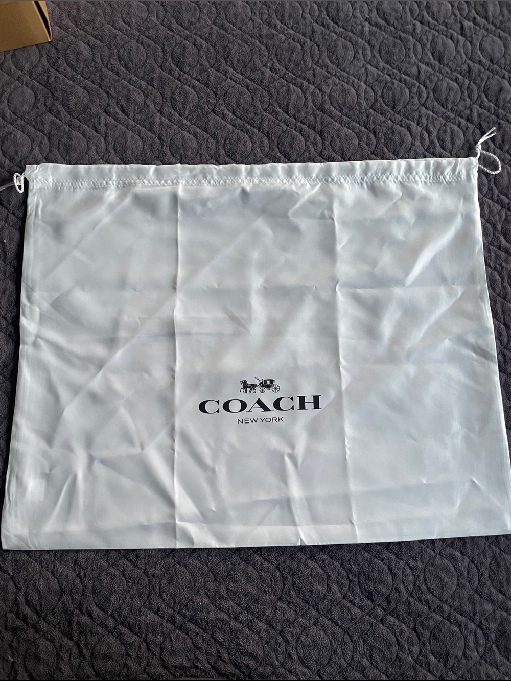 New White Coach Dust Bag